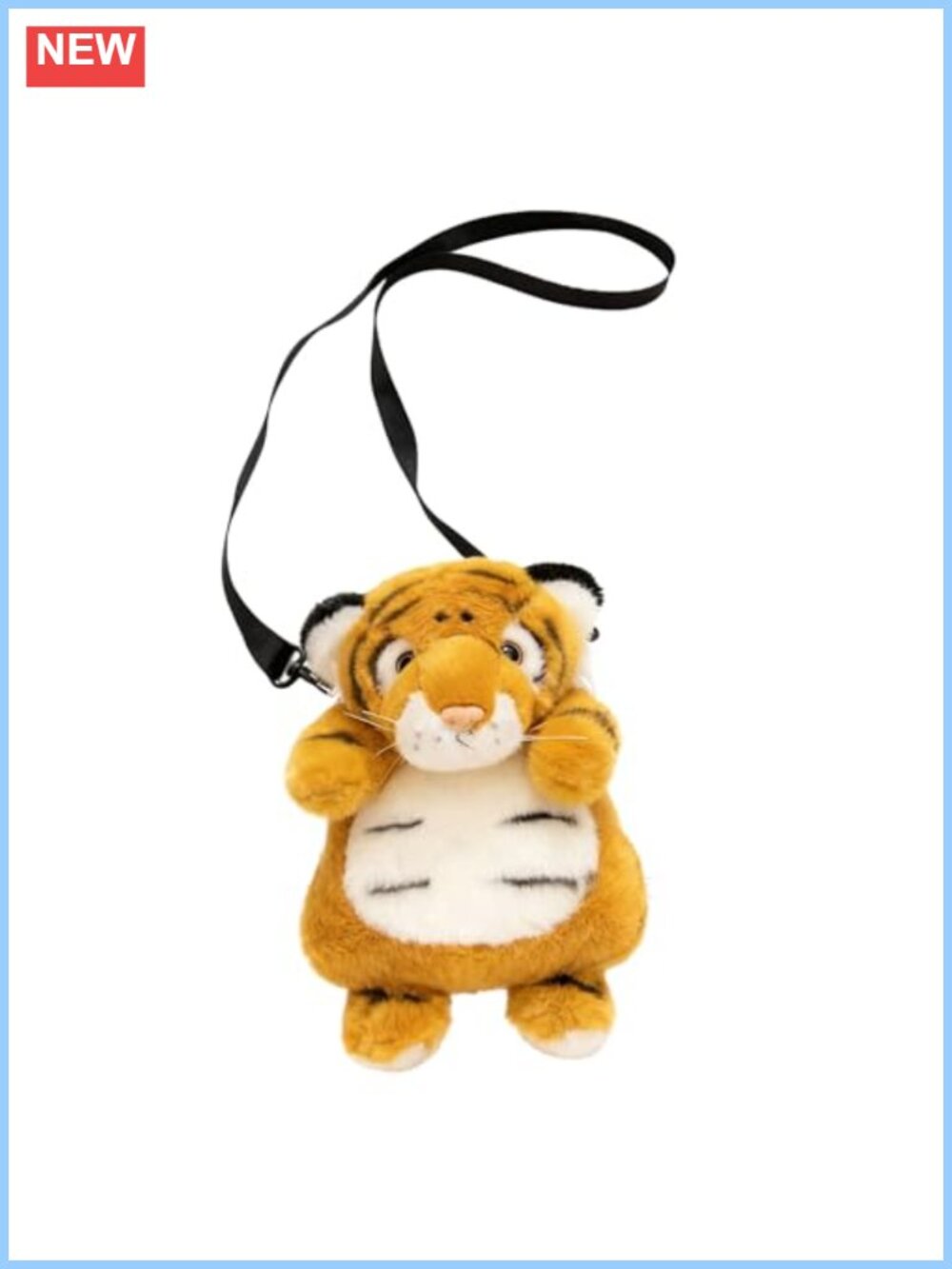 Plush Furry Animal Doll Crossbody Bag Adjustable Strap Soft Girls Women